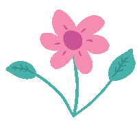 Pink Flower Sticker