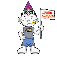 Relajado Feliz Cumple Sticker by Zhot