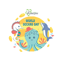 World Oceans Day Sticker by Kaarpas