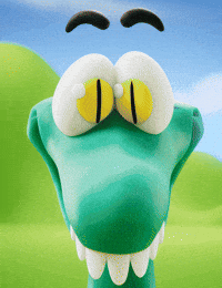 Starving Snake Eyes GIF by Claynosaurz