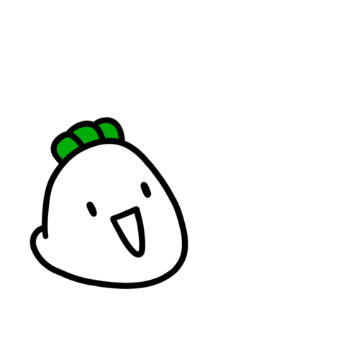 Excited Radish Sticker