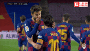 Pique Leo Messi GIF by ElevenSportsBE