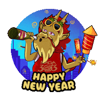 Happy Tahunbaru Sticker by Naga303OFC