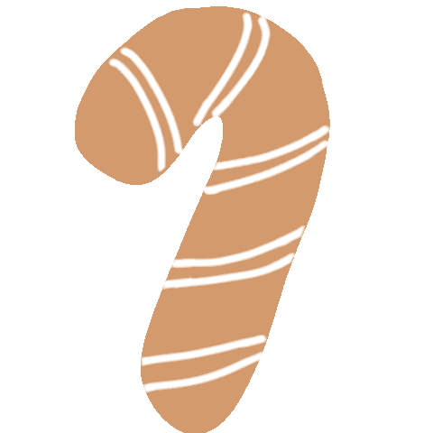 Candy Cane Christmas Sticker