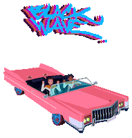 animation car Sticker by blackwave.