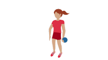 Woman Throwing Sticker by EmojiVid