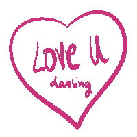 Love You Art Sticker