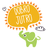 junglebabyrs dobro jutro junglebaby Sticker