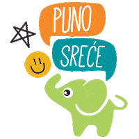 junglebabyrs junglebaby puno srece Sticker