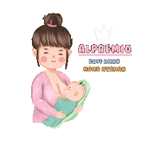AlpremioIndonesia baby thank you korea mommy Sticker
