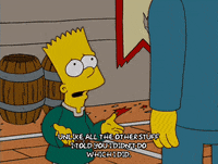 scared bart simpson GIF