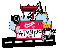 Nike Running Bangkok Sticker by Nike