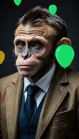 Macron Singe GIF by systaime