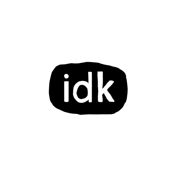 Sticker Idk Sticker by Saskia Keultjes