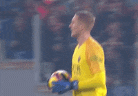 scared robin olsen GIF by AS Roma