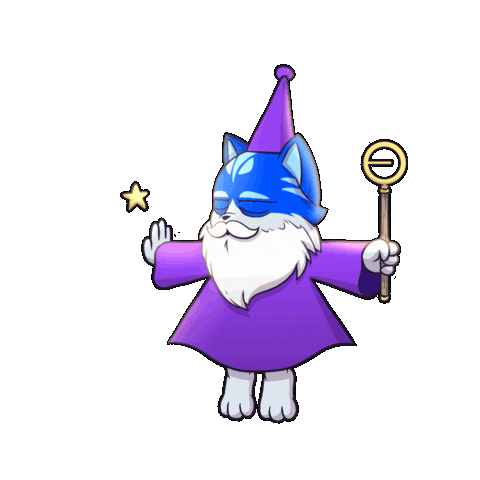 Cat Flying Sticker by Toshithecat