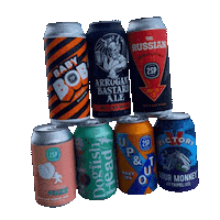 Beer Can Sticker by Two Stones Pub