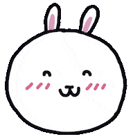 meggyxue hello hi bunny hippy Sticker