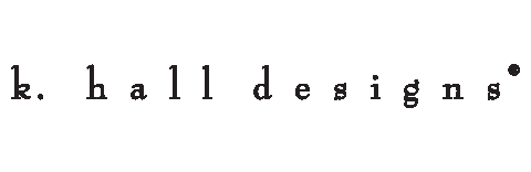 Logo Typography Sticker by K. Hall Studio