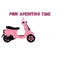 Granikal pink vespa aperitivo spritz Sticker