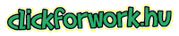 clickforwork logo work arrow zoom Sticker