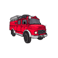 Bomberos Oldtimer Sticker by The Babylonbus Vanlife Europe