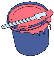 stephanieelicia art pink painting paint Sticker