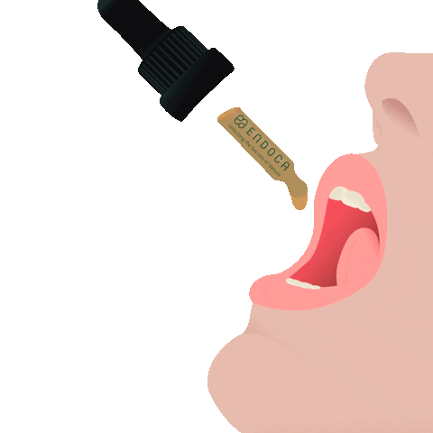 endoca cannabis cbd oil hemp oil endoca Sticker