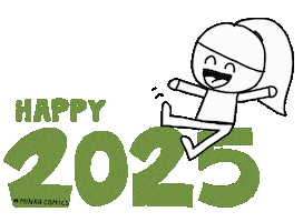 Happy Feliz Sticker by Minka Comics