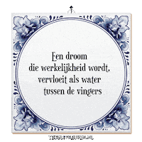 Water Humor Sticker by Tegelspreuken.nl