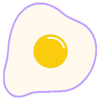 Fried Egg Cooking Sticker by Chinae Alexander