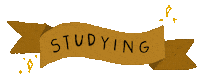 Saardbei study learning banner studying Sticker