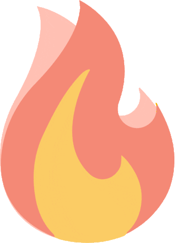 Fire Emoji Sticker by Rachel Sheerin