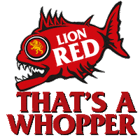 Beer Fishing Sticker by Lion Red NZ