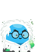 Mad Scientist Sticker by Bookly