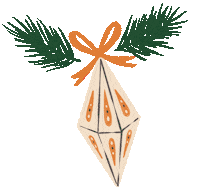 Christmas Tree Ornament Sticker