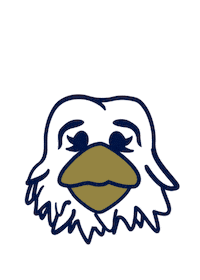 Gold Mind Blown Sticker by Georgia Southern University