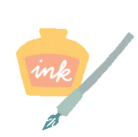 Ink Calligraphy Sticker by Konfettirausch