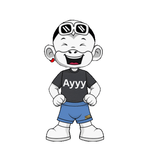 Animated Gif White Monkey Sticker by Zhot