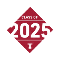 Class Of 2025 Sticker by Temple University