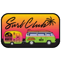 Surfing Tequila Sticker by DrinkMamitas