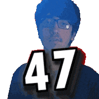 Forty Seven Number Sticker