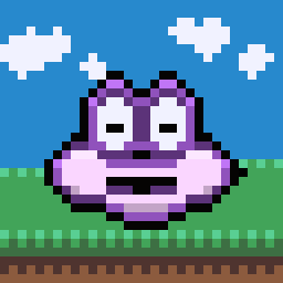 sultandrawings giphyupload pixelart purple character GIF