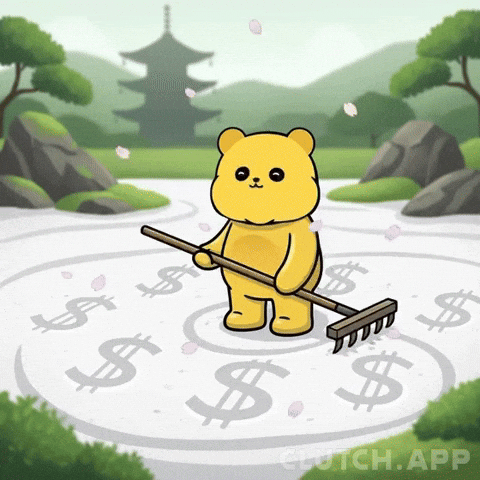 Cleaning Up Making Money GIF by Kanpai Pandas