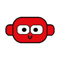 Happy Mask Sticker by Bas Kosters