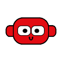 Happy Mask Sticker by Bas Kosters