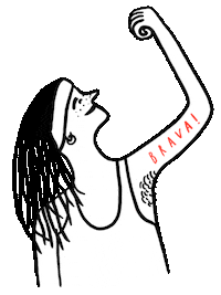 Fight Feminism Sticker by Brava