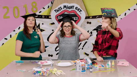 graduating grace helbig GIF by This Might Get