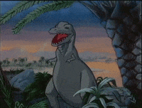denver the last dinosaur yawn GIF by MANGOTEETH
