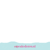 Cupcakedozen logo golf voet bodem Sticker